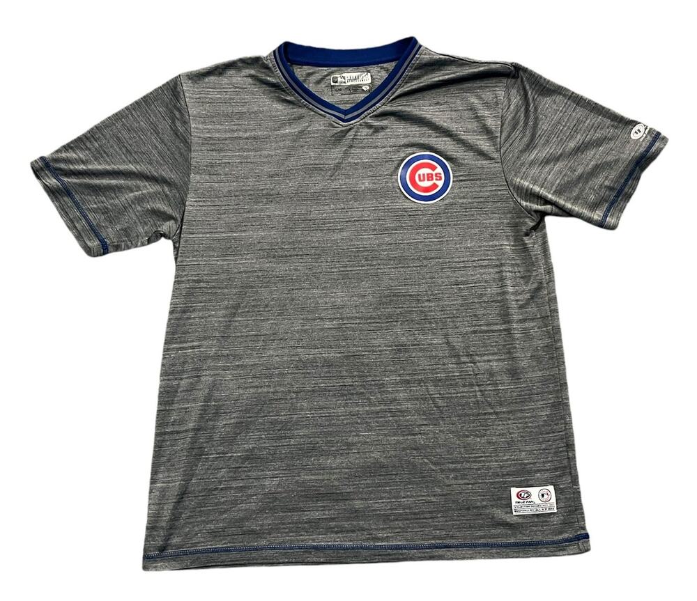 Chicago Cubs True Fan V-Neck Shirt Men's Large